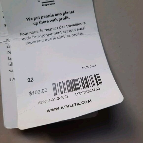 Athleta Cardiff Pants Womens 22 Black High Rise Pull On Ankle Office Tie Waist - Picture 14 of 15